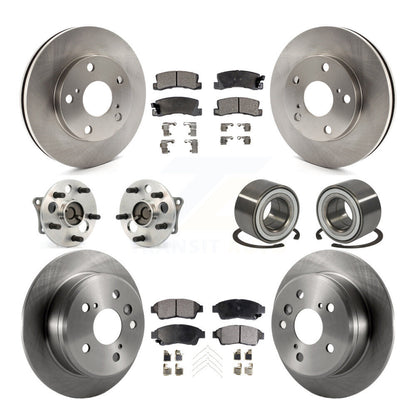 [Avant + Arrière] Kit de Roulement de roue pour 1997-1999 Toyota Camry 2.2L avec 4-Wheel ABS KBB-107038