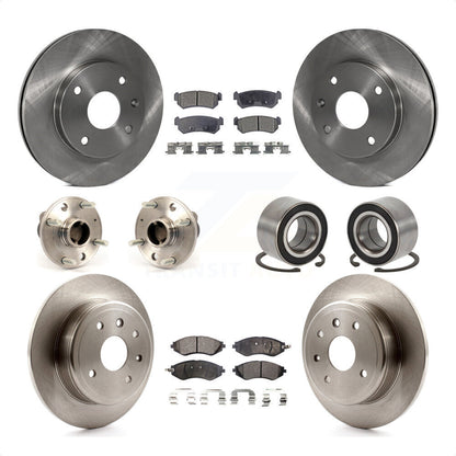 [Avant + Arrière] Kit de Roulement de roue pour 2004-2006 Chevrolet Optra 4-Wheel ABS avec 276mm Diameter Rotor KBB-107041 par Transit Auto