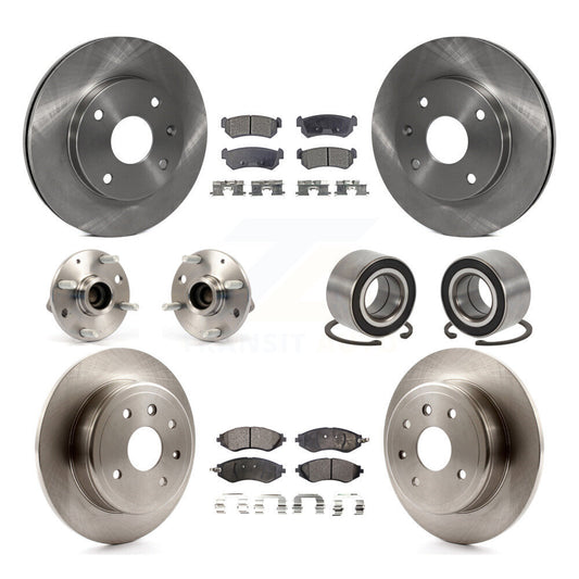 [Avant + Arrière] Kit de Roulement de roue pour 2004-2006 Chevrolet Optra Non-ABS avec 276mm Diameter Rotor KBB-107044