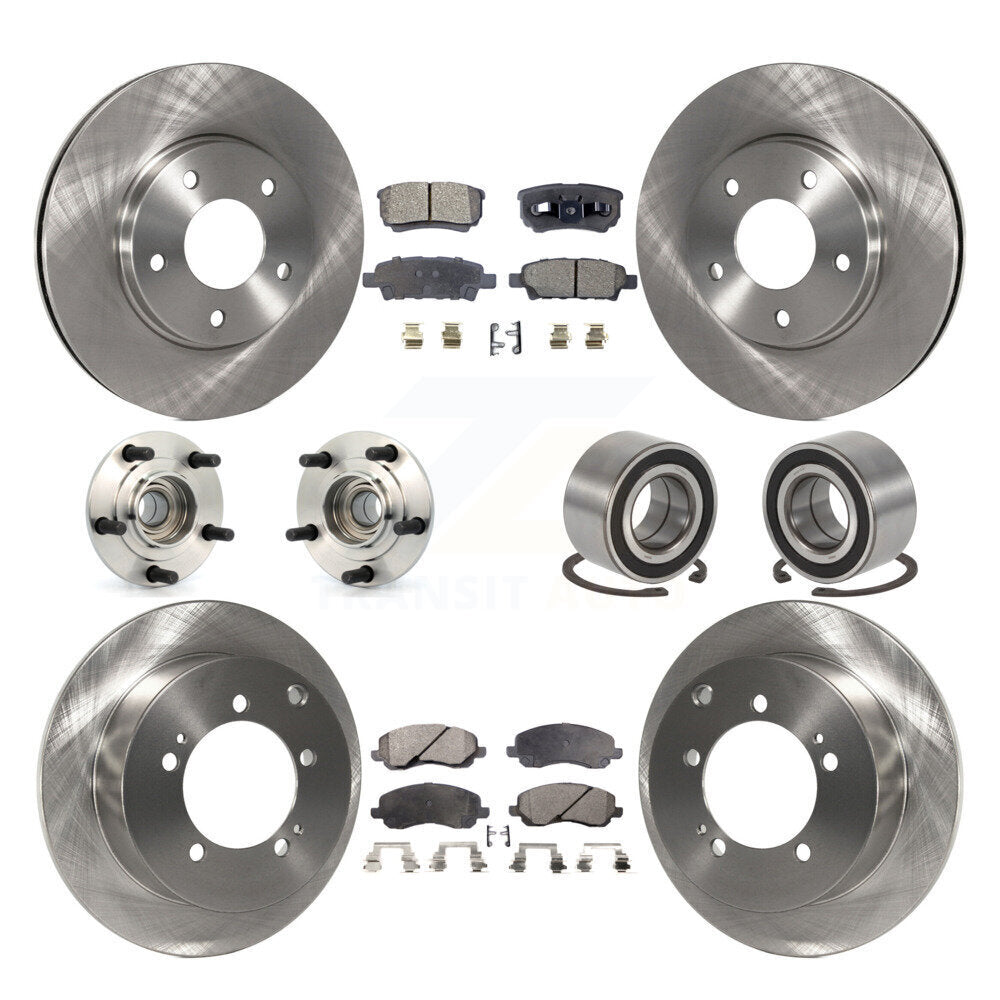[Avant + Arrière] Kit de Roulement de roue pour 2004-2006 Mitsubishi Lancer Ralliart KBB-107066