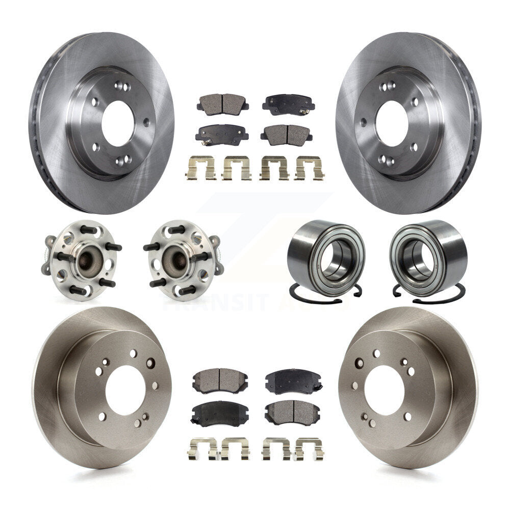 [Avant + Arrière] Kit de Roulement de roue pour 2010 Hyundai Elantra Sedan avec 4-Wheel ABS From 03 23 10 KBB-107069