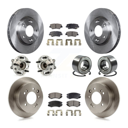 [Avant + Arrière] Kit de Roulement de roue pour 2010 Hyundai Elantra Sedan avec 4-Wheel ABS From 03 23 10 KBB-107069