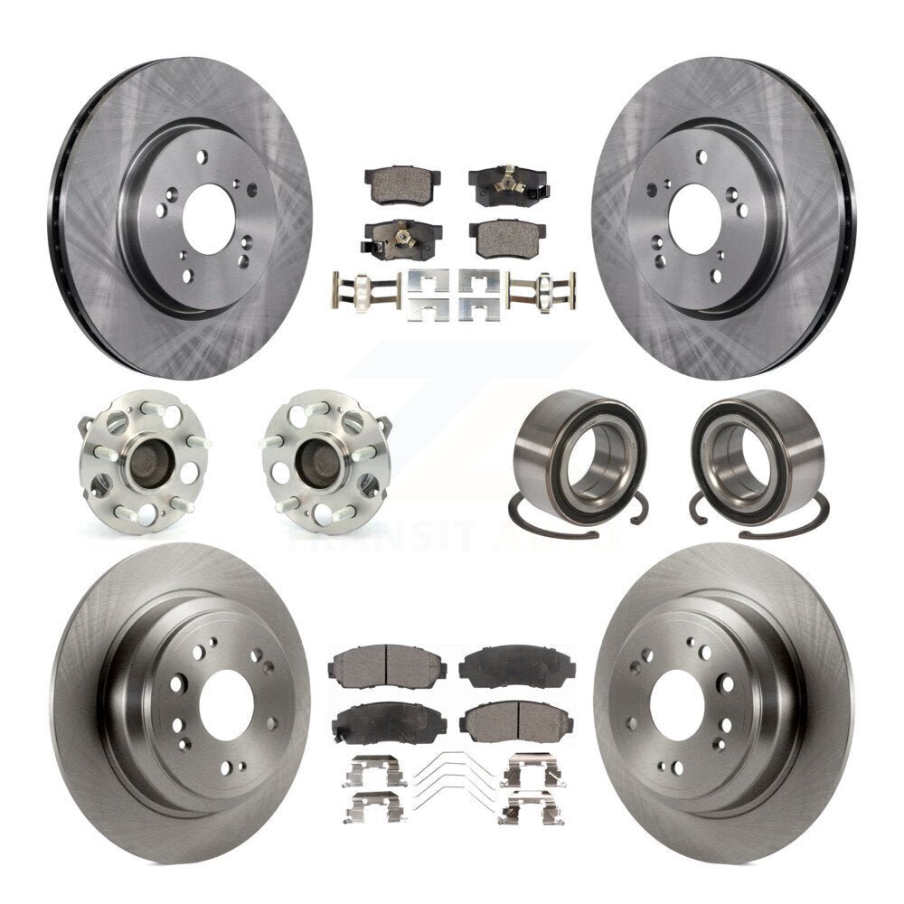 [Avant + Arrière] Kit de Roulement de roue pour 2013-2015 Honda Crosstour FWD KBB-107077