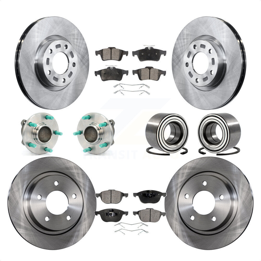 [Avant + Arrière] Kit de Roulement de roue pour 2005 Mazda 3 2.3L avec Non-ABS From 01 05 KBB-107087 par Transit Auto
