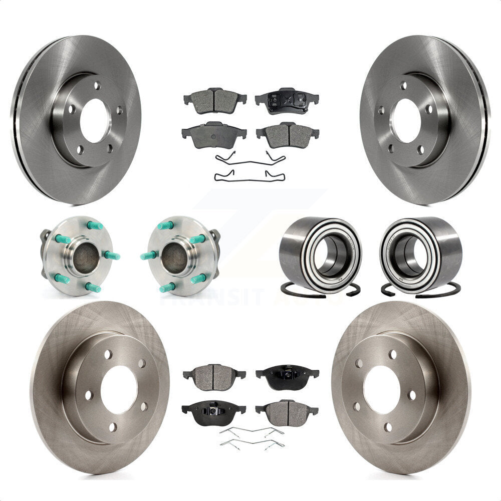 [Avant + Arrière] Kit de Roulement de roue pour 2005 Mazda 3 2.0L avec Non-ABS From 01 05 KBB-107089 par Transit Auto