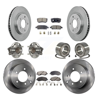 [Avant + Arrière] Kit de Roulement de roue pour 2008-2009 Mitsubishi Lancer DE avec FWD Non-ABS KBB-107101