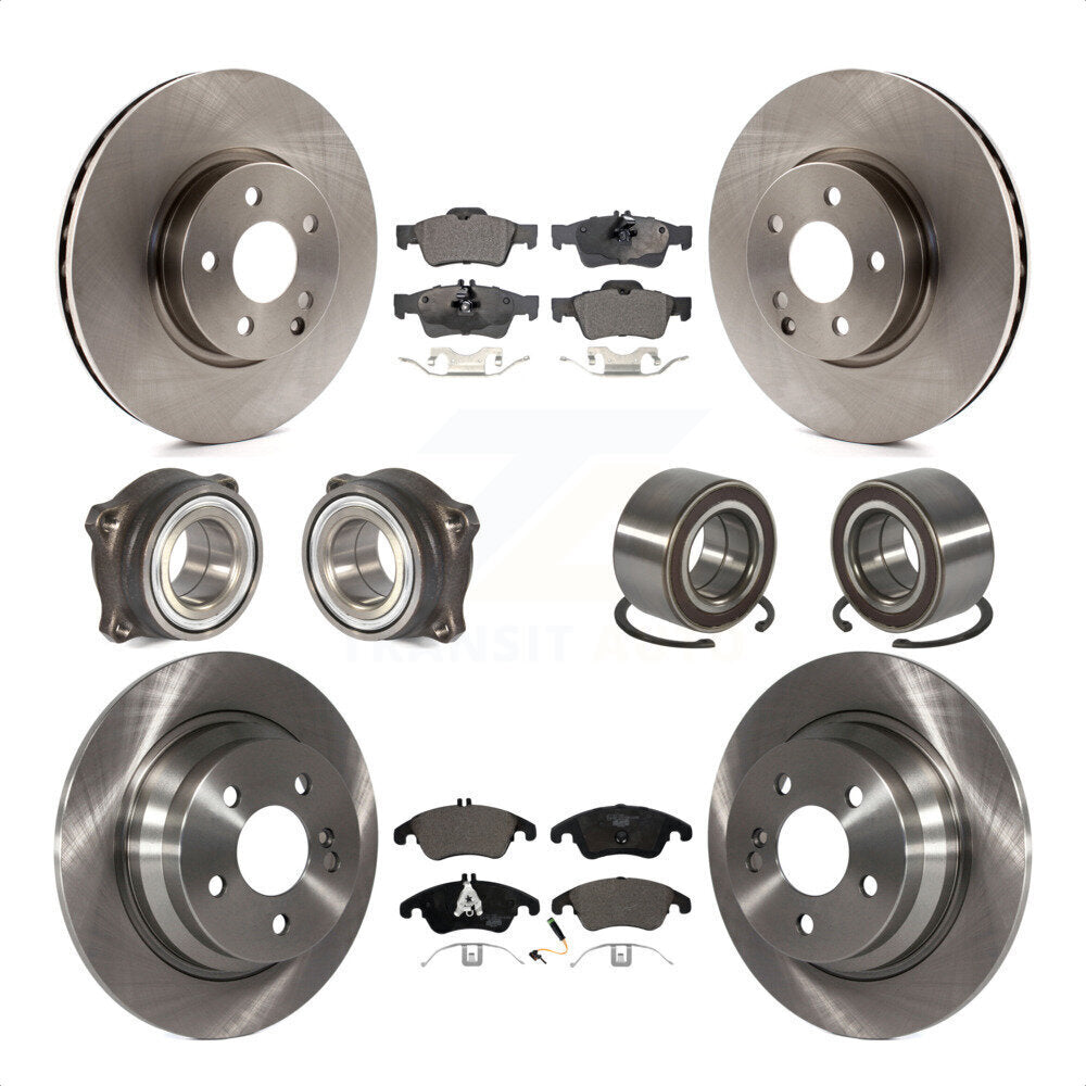 [Avant + Arrière] Kit de Roulement de roue pour 2014-2016 Mercedes-Benz E250 AWD avec 322mm Diameter Rotor KBB-107137 par Transit Auto