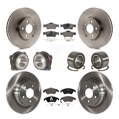 [Avant + Arrière] Kit de Roulement de roue pour 2014-2016 Mercedes-Benz E250 AWD avec 322mm Diameter Rotor KBB-107137 par Transit Auto