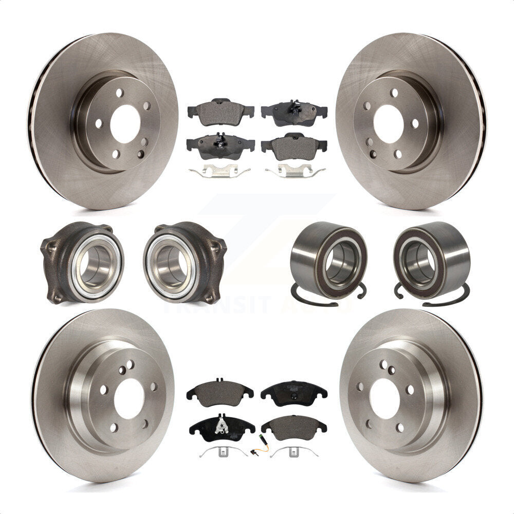 [Avant + Arrière] Kit de Roulement de roue pour Mercedes-Benz E350 E400 avec 322mm Diameter Rotor KBB-107138 par Transit Auto