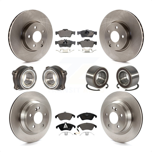 [Avant + Arrière] Kit de Roulement de roue pour Mercedes-Benz E350 E400 avec 322mm Diameter Rotor KBB-107138 par Transit Auto