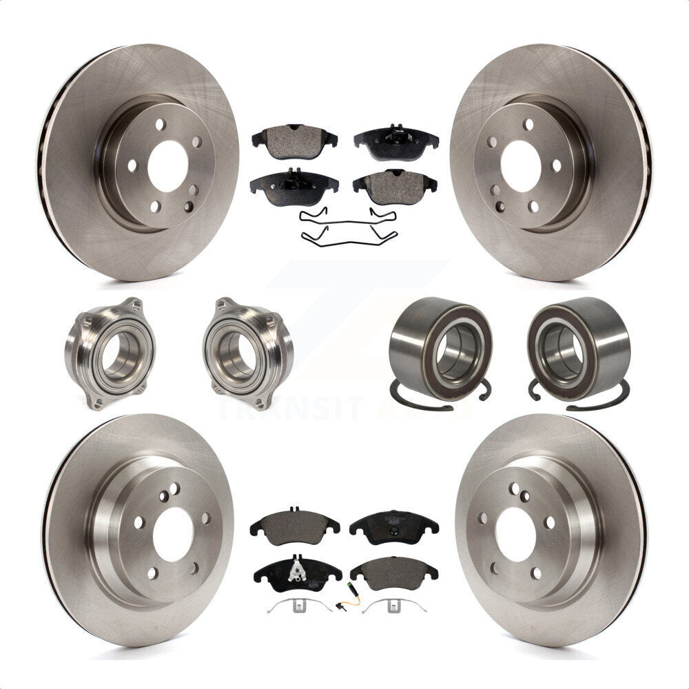 [Avant + Arrière] Kit de Roulement de roue pour 2014 Mercedes-Benz E350 Convertible Coupe avec 322mm Diameter Rotor KBB-107141 par Transit Auto