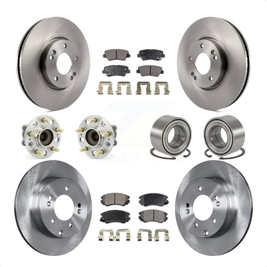 [Avant + Arrière] Kit de Roulement de roue pour 2010 Hyundai Sonata 3.3L KBB-107160 par Transit Auto