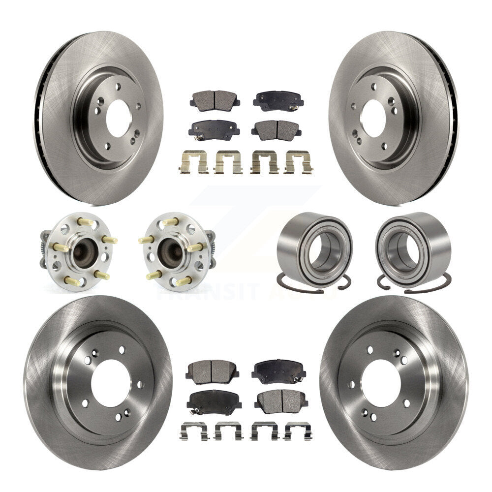 [Avant + Arrière] Kit de Roulement de roue pour 2016-2017 Hyundai Azera Limited KBB-107165