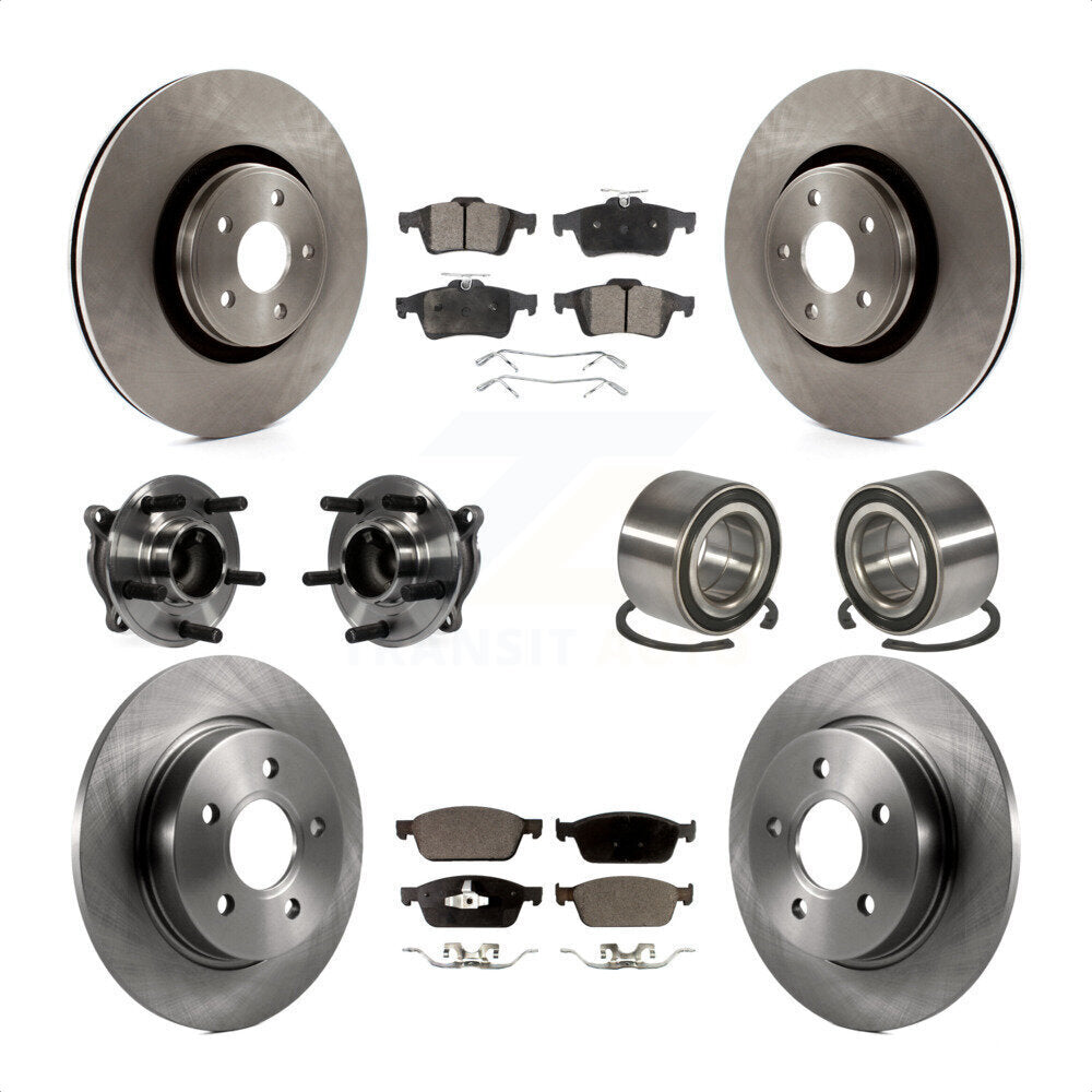[Avant + Arrière] Kit de Roulement de roue pour Ford Focus sans Active Park Assist KBB-107188 par Transit Auto