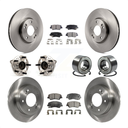 [Avant + Arrière] Kit de Roulement de roue pour 2015 Hyundai Veloster Tech RE FLEX SE KBB-107198 par Transit Auto
