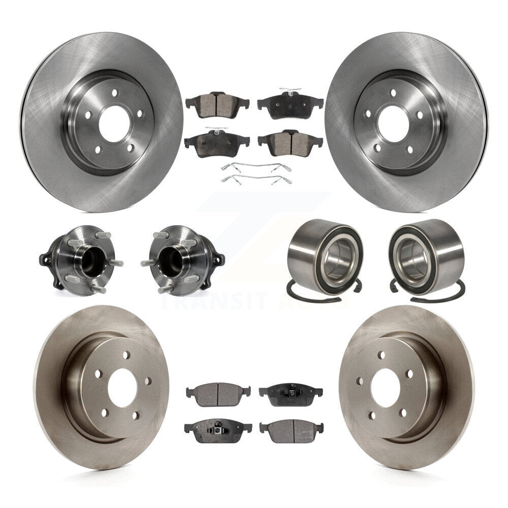 [Avant + Arrière] Kit de Roulement de roue pour 2013-2016 Ford Escape FWD avec 2.0L sans Parking Assist KBB-107208
