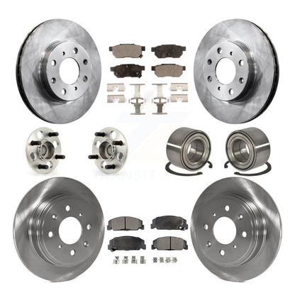 [Avant + Arrière] Kit de Roulement de roue pour 1994 Honda Civic del Sol S avec Drum rear brakes KBB-107242