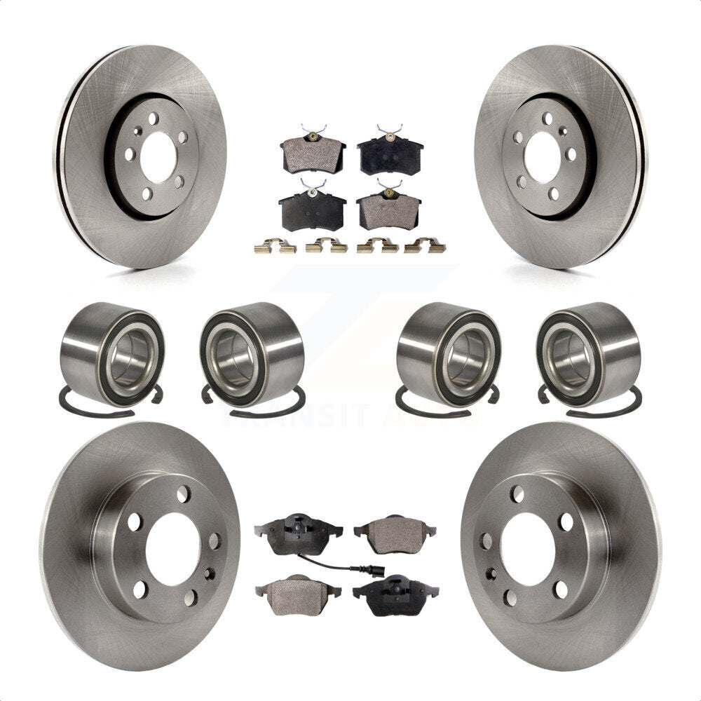 [Avant + Arrière] Kit de Roulement de roue pour 2004 Volkswagen Golf 2.8L 1.8L KBB-107255 par Transit Auto