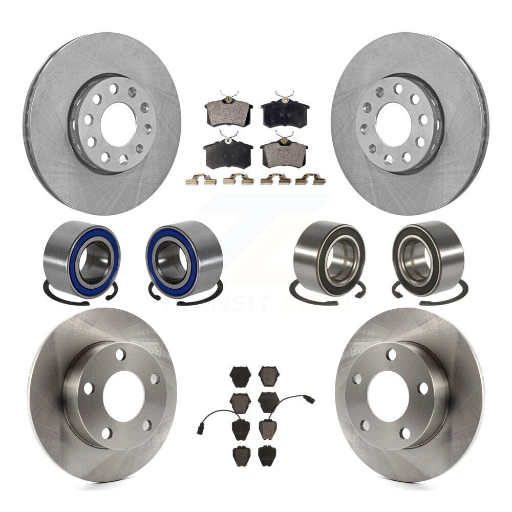 [Avant + Arrière] Kit de Roulement de roue pour 2002 Volkswagen Passat AWD avec 2.8L avec Dual Piston Caliper KBB-107271