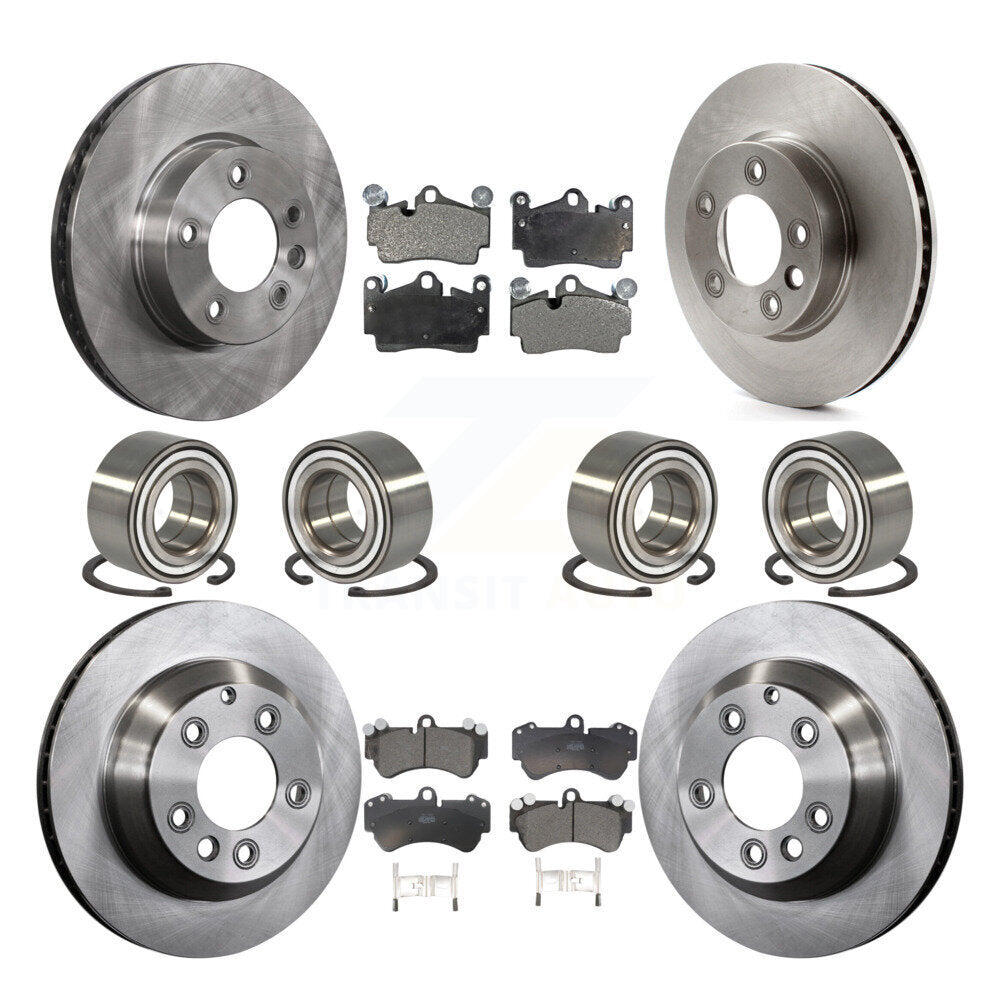 [Avant + Arrière] Kit de Roulement de roue pour 2004-2005 Volkswagen Touareg Coil front springs avec 330mm Diameter Rotor KBB-107321