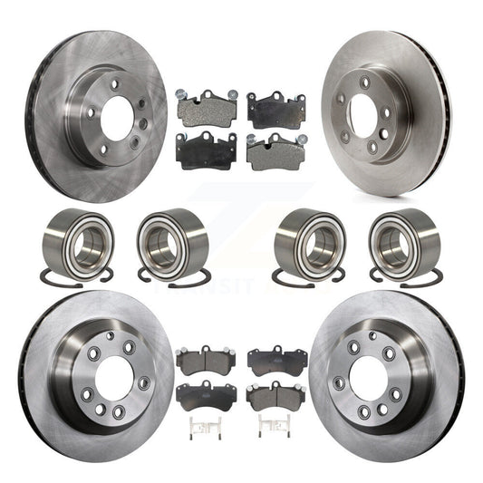 [Avant + Arrière] Kit de Roulement de roue pour 2004-2005 Volkswagen Touareg Coil front springs avec 330mm Diameter Rotor KBB-107321