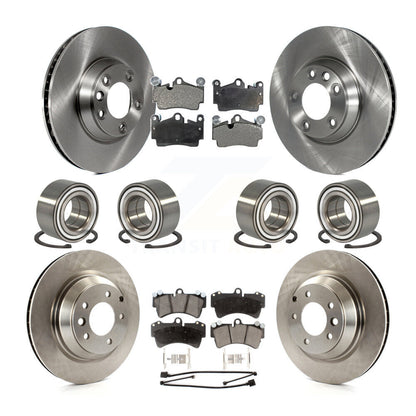 [Avant + Arrière] Kit de Roulement de roue pour 2011-2012 Audi Q7 avec 358mm Diameter Rotor KBB-107326