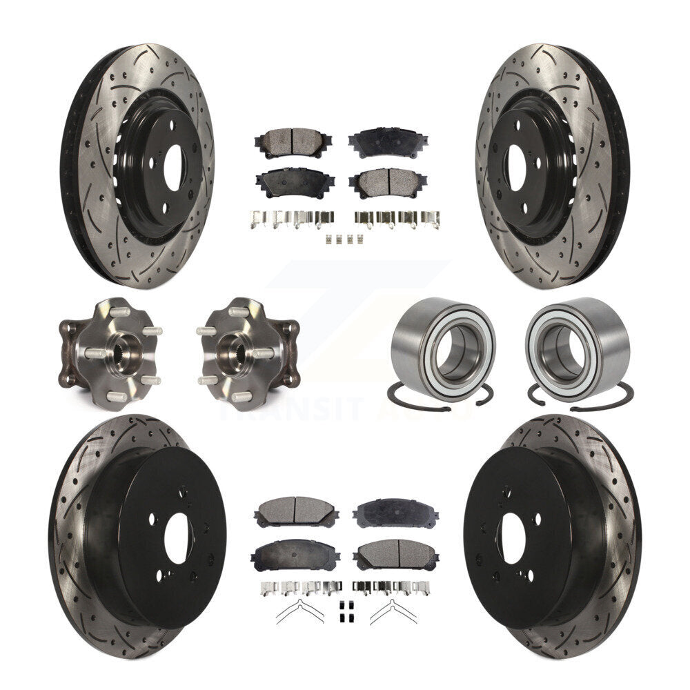 [Avant + Arrière] Kit de Roulement de roue pour Toyota Highlander Lexus RX350 RX450h KBB-107344