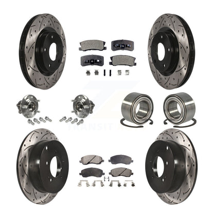 [Avant + Arrière] Kit de Roulement de roue pour Mitsubishi Outlander sans 7 Passenger Seating KBB-107351
