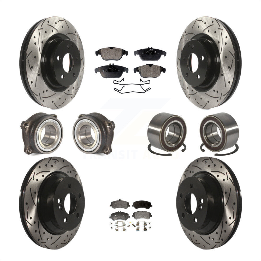 [Avant + Arrière] Kit de Roulement de roue pour Mercedes-Benz GLK350 GLK250 KBB-107360 par Transit Auto