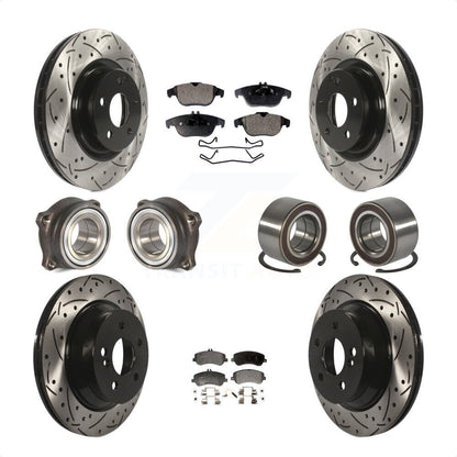 [Avant + Arrière] Kit de Roulement de roue pour Mercedes-Benz GLK350 GLK250 KBB-107360 par Transit Auto