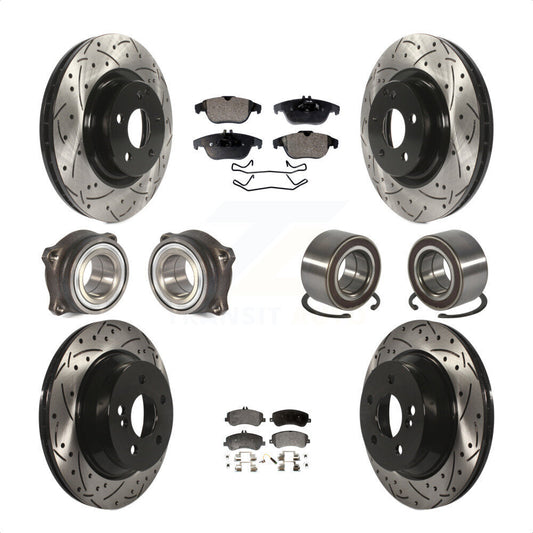[Avant + Arrière] Kit de Roulement de roue pour Mercedes-Benz GLK350 GLK250 KBB-107360 par Transit Auto