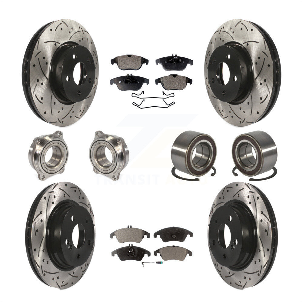 [Avant + Arrière] Kit de Roulement de roue pour Mercedes-Benz E350 C300 C350 KBB-107365 par Transit Auto