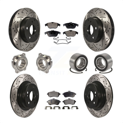 [Avant + Arrière] Kit de Roulement de roue pour 2010 Mercedes-Benz C300 C250 AWD KBB-107366 par Transit Auto