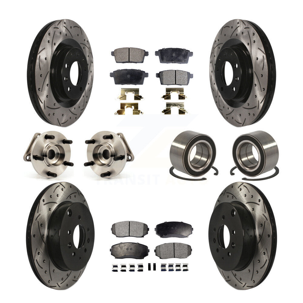 [Avant + Arrière] Kit de Roulement de roue pour 2007-2015 Mazda CX-9 AWD KBB-107369
