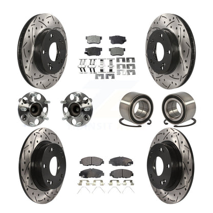 [Avant + Arrière] Kit de Roulement de roue pour Honda Civic KBB-107371