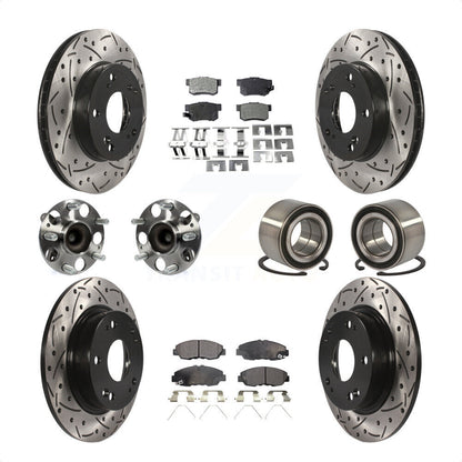 [Avant + Arrière] Kit de Roulement de roue pour 2012 Honda Civic LX Vehicles Manufactured In Canada KBB-107375 par Transit Auto