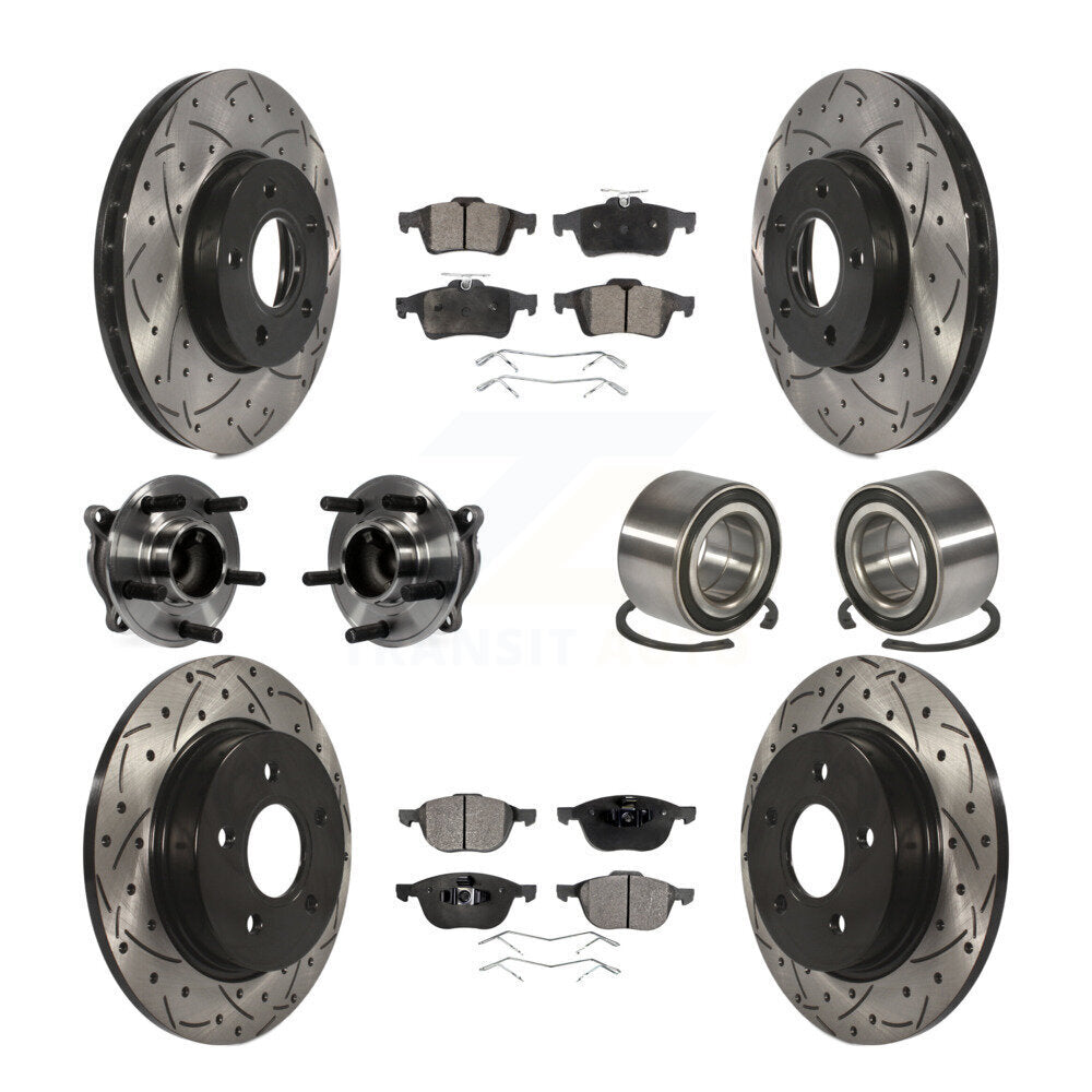 [Avant + Arrière] Kit de Roulement de roue pour Ford Focus sans Active Park Assist KBB-107378