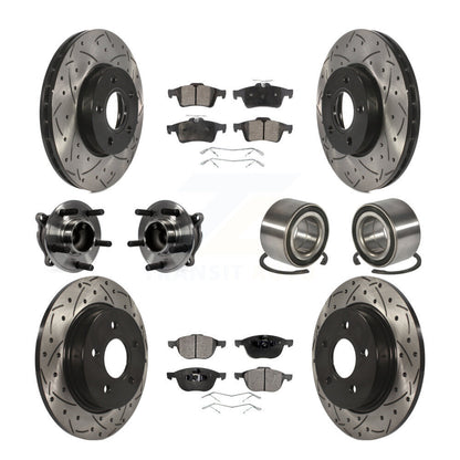[Avant + Arrière] Kit de Roulement de roue pour Ford Focus sans Active Park Assist KBB-107378