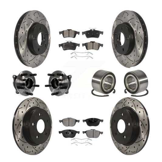 [Avant + Arrière] Kit de Roulement de roue pour Ford Focus sans Active Park Assist KBB-107378