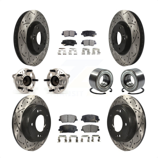 [Avant + Arrière] Kit de Roulement de roue pour Hyundai Veloster Kia Forte Koup KBB-107382 par Transit Auto