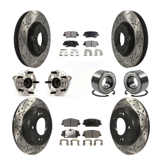 [Avant + Arrière] Kit de Roulement de roue pour Kia Forte Forte5 Koup KBB-107384 par Transit Auto