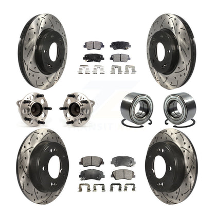 [Avant + Arrière] Kit de Roulement de roue pour Hyundai Elantra Kia Forte Veloster GT Forte5 Coupe Koup KBB-107387