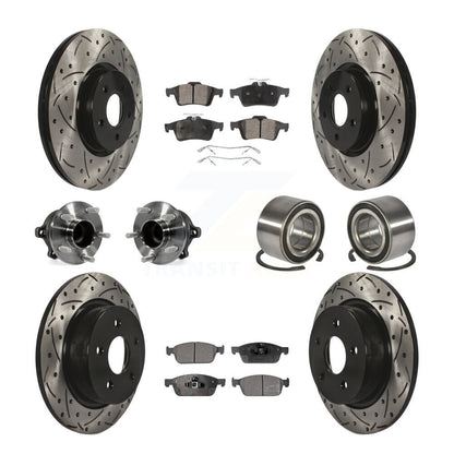 [Avant + Arrière] Kit de Roulement de roue pour 2013-2016 Ford Escape FWD avec 2.0L sans Parking Assist KBB-107392