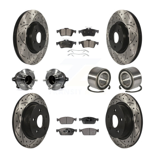 [Avant + Arrière] Kit de Roulement de roue pour 2013-2016 Ford Escape FWD avec 2.0L sans Parking Assist KBB-107392