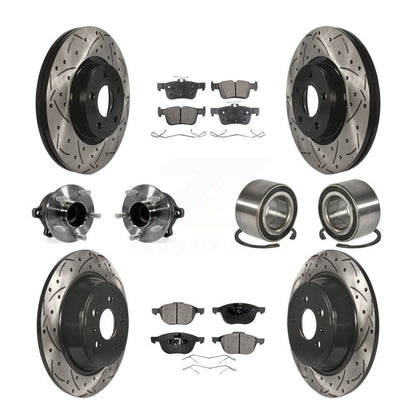 [Avant + Arrière] Kit de Roulement de roue pour 2017-2019 Ford Escape FWD avec 2.5L 1.5L sans Parking Assist KBB-107395