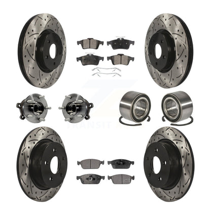[Avant + Arrière] Kit de Roulement de roue pour 2013-2016 Ford Escape AWD avec 2.0L 1.6L KBB-107396