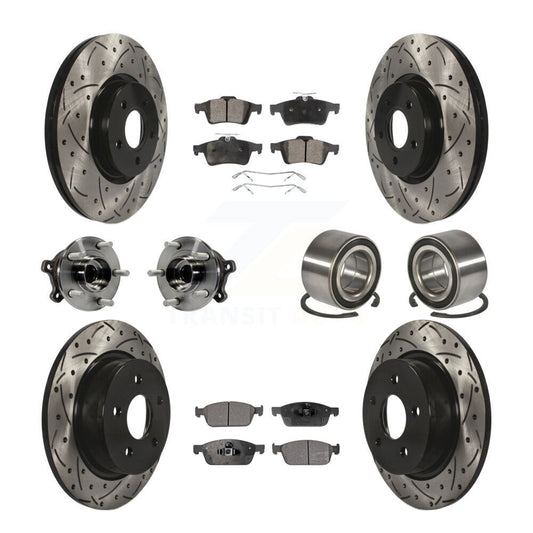 [Avant + Arrière] Kit de Roulement de roue pour 2013-2016 Ford Escape AWD avec 2.0L 1.6L KBB-107396