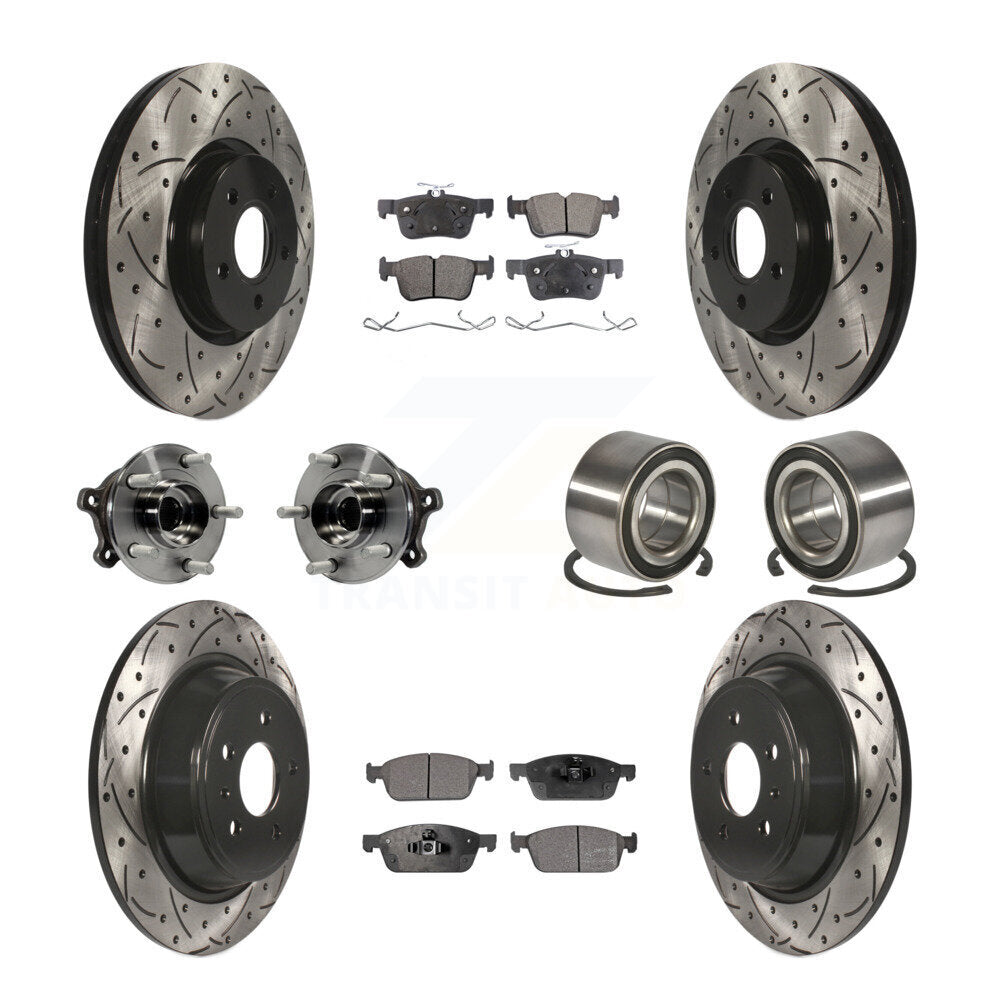 [Avant + Arrière] Kit de Roulement de roue pour Ford Escape Lincoln MKC KBB-107397