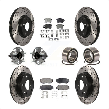 [Avant + Arrière] Kit de Roulement de roue pour 2013-2015 Acura ILX 2.4L KBB-107405 par Transit Auto