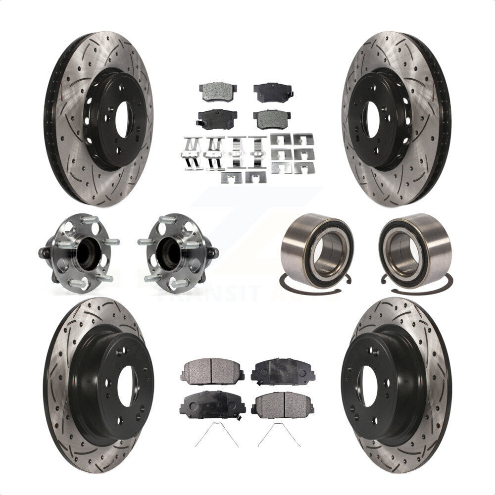 [Avant + Arrière] Kit de Roulement de roue pour 2016 Acura ILX KBB-107407 par Transit Auto